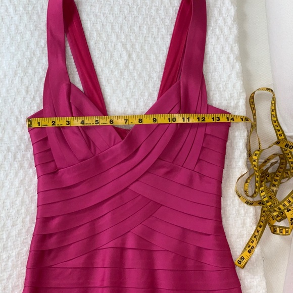 Pink woven dress by BCBG Max Azria - Picture 6 of 8